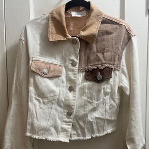 Women’s Small Multicolor Faux Light Jean Jacket